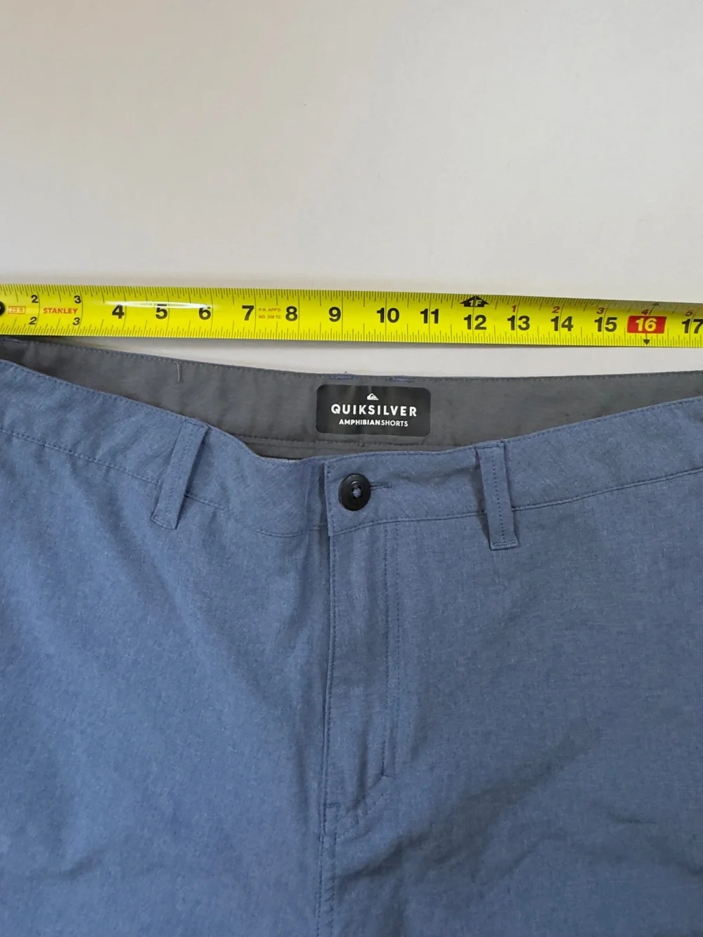 Quiksilver Amphibian Men's Slate Blue Flat Front Shorts